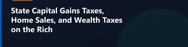 State flags with capital gains and wealth tax planning theme